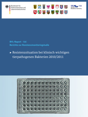 cover image of Berichte zur Resistenzmonitoringstudie 2010/2011